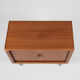Midcentury Danish sideboard in teak with tambour doors by Dyrlund 1960s - wooden legs