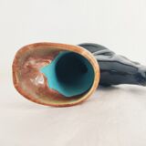 Set of a fish vase and an Alpho squirrel vase