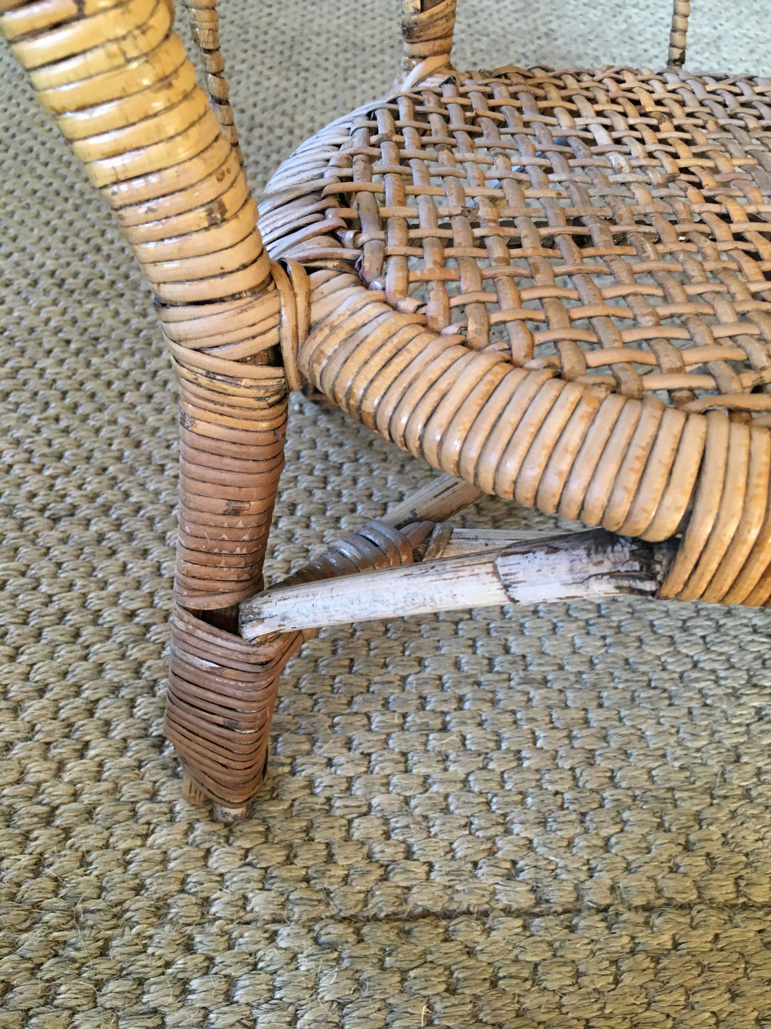 Child rattan chair