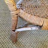 Fauteuil rotin enfant