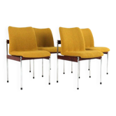 Set of 4 Thereca chairs - dutch mid centiry design - re- upholstered