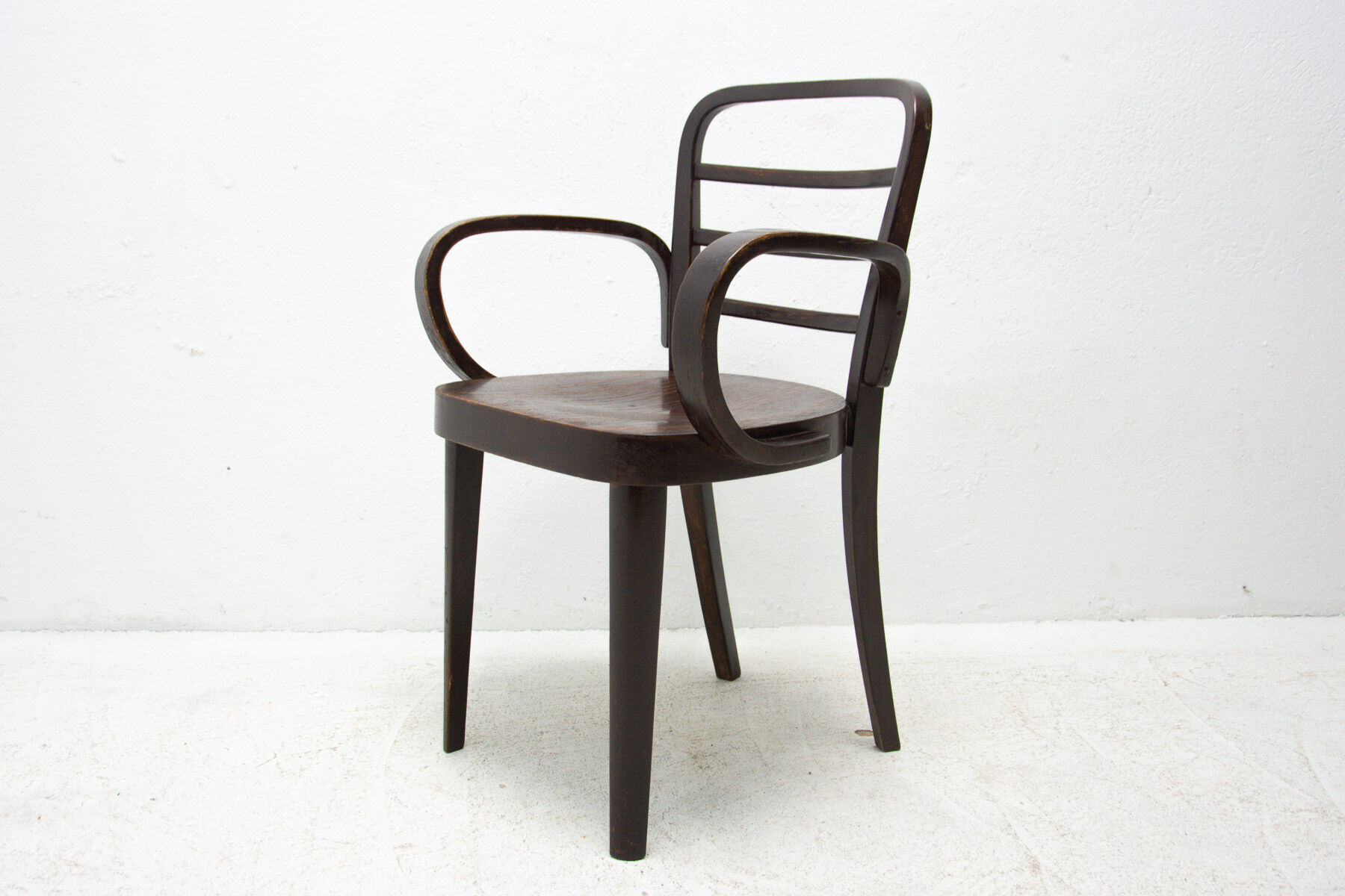 Art deco writing desk chair, 1930, bohemia