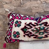 Vintage Berber wool cushion cover: Moroccan rug cushion 76x40cm