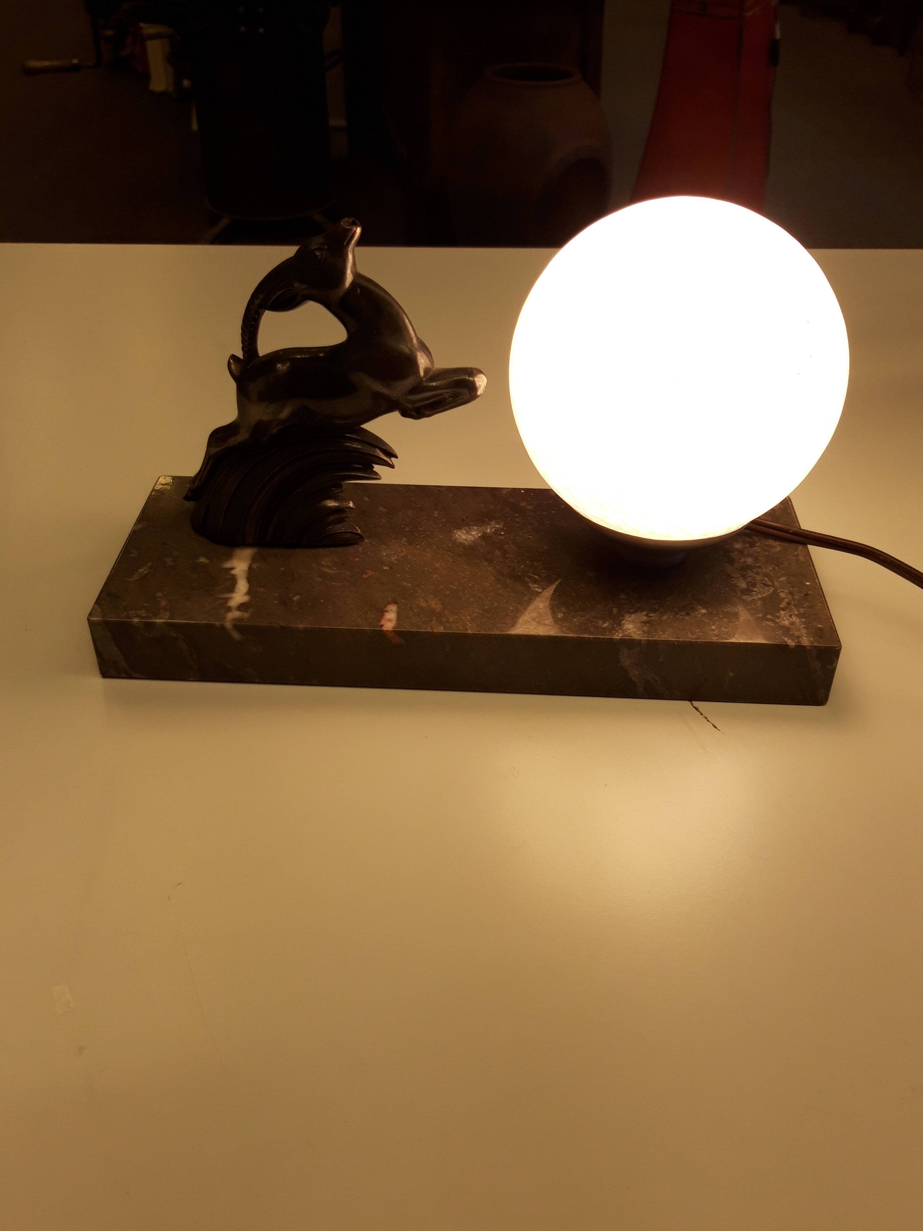 Art deco lamp, Antilope regulates