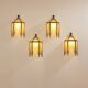 Set of 4 Jean Perzel wall lights in cut glass from Saint Gobain circa 1930