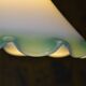 Vintage suspension in green opaline