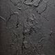 Minimalist monochrome abstract painting black