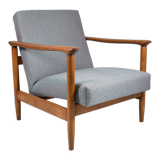 Vintage armchair model GFM-142, fully renovated, multicolor fabric