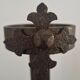Candle holders in pairs, 20th century, wrought iron, brutalist.