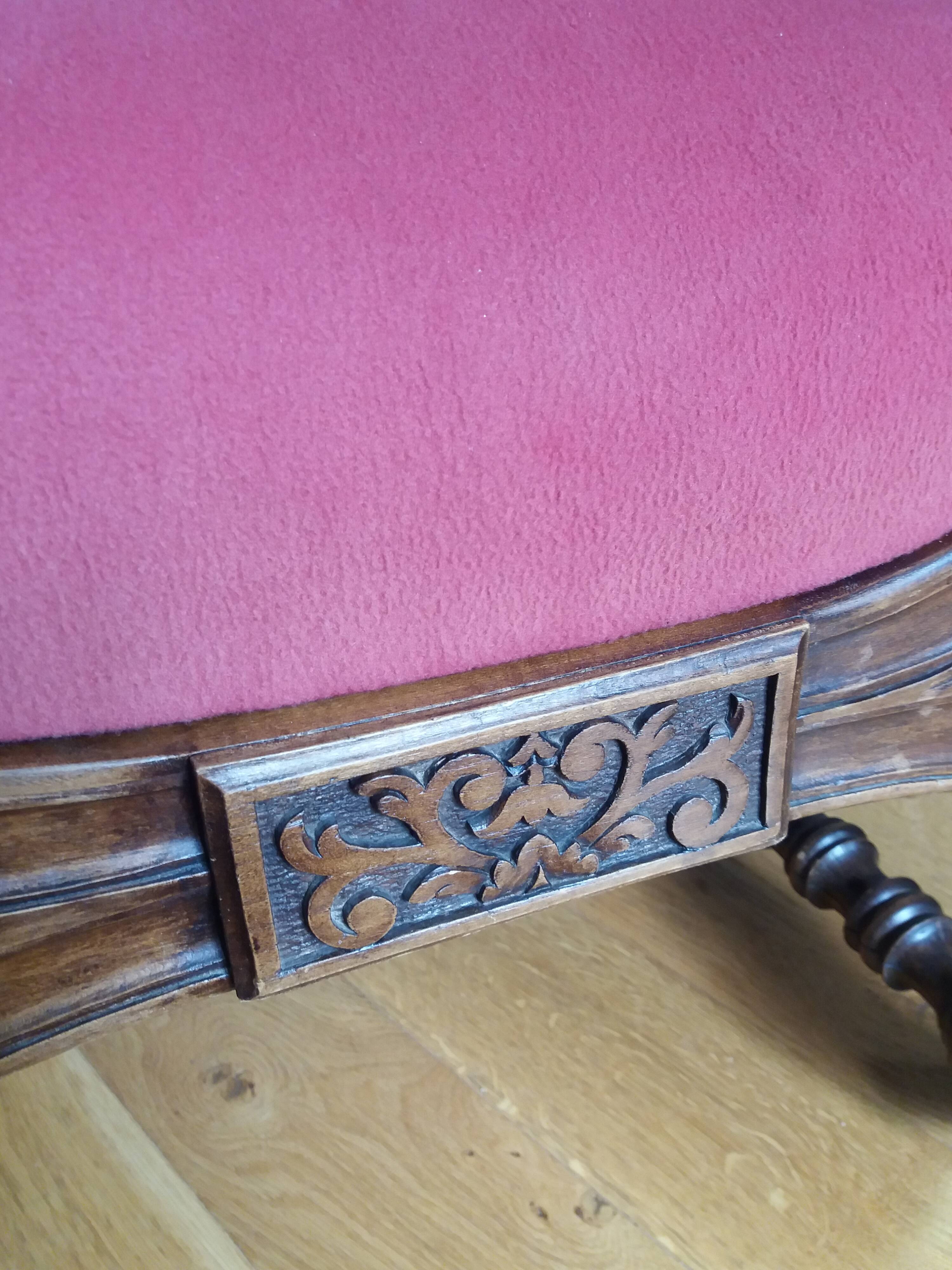 Dagobert curule armchair with chimera heads 19th century