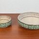 Set of 2 WGP ceramic bowls from West Germany, mid-century style, 1960s.
