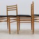 Ensemble de quatre chaises de salle à manger des années 1970, design scandinave.