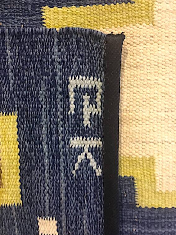 Swedish wool rug from the 50s and 60s