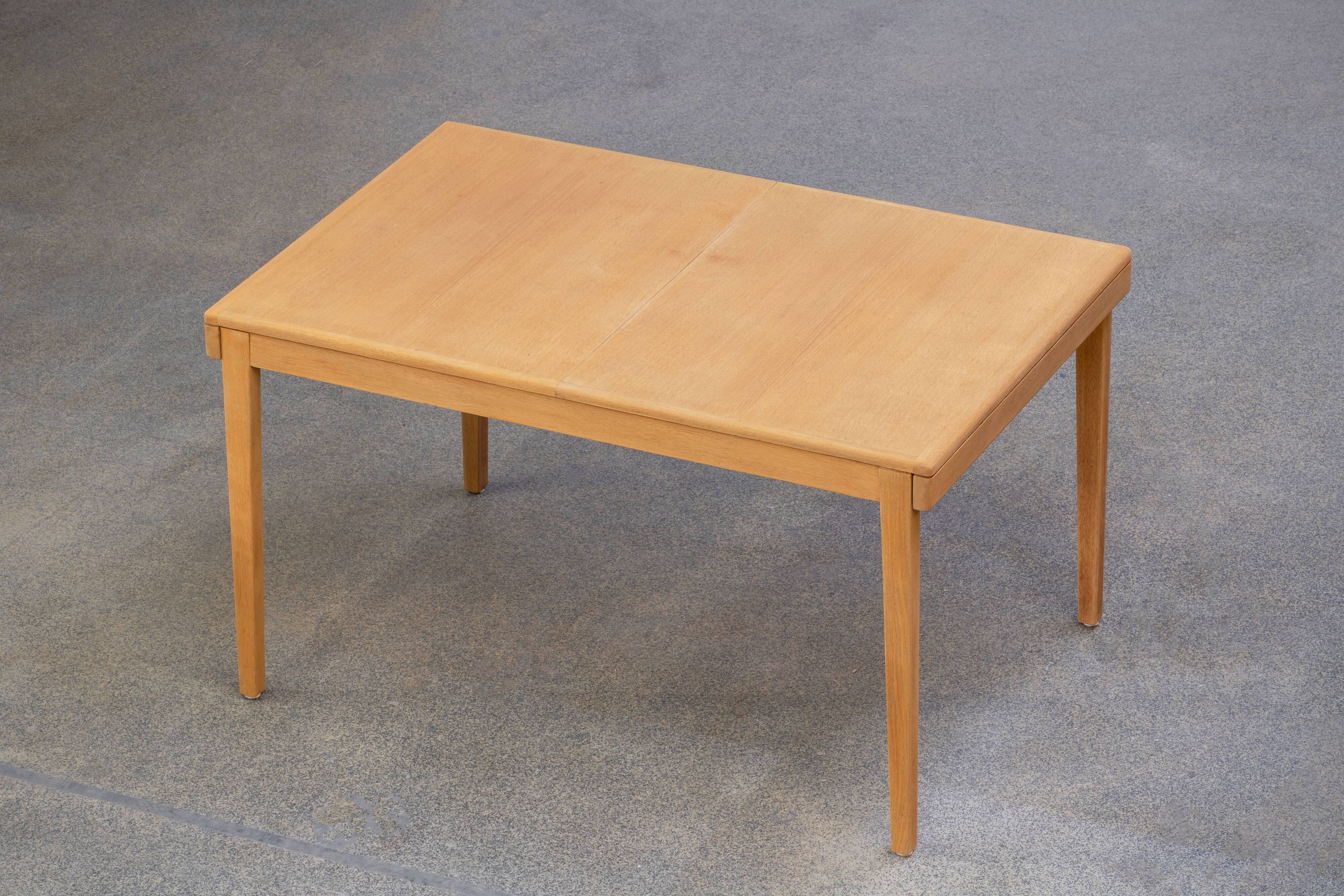 Vintage scandinavian table raw wood 1960
