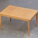 Vintage scandinavian table raw wood 1960