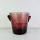 Seau à champagne XL verre bullé de Biot, violet