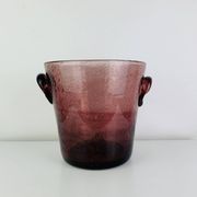 XL champagne bucket, bubble glass from Biot, purple