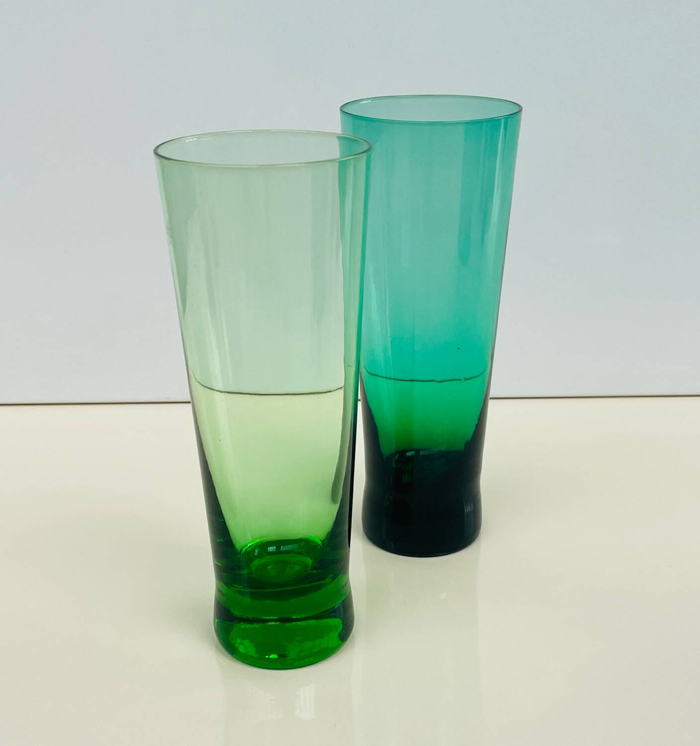 Service for orangeade in green colour, Scandinavian design 1960-70.