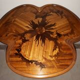 Majorelle pedestal table with thistle