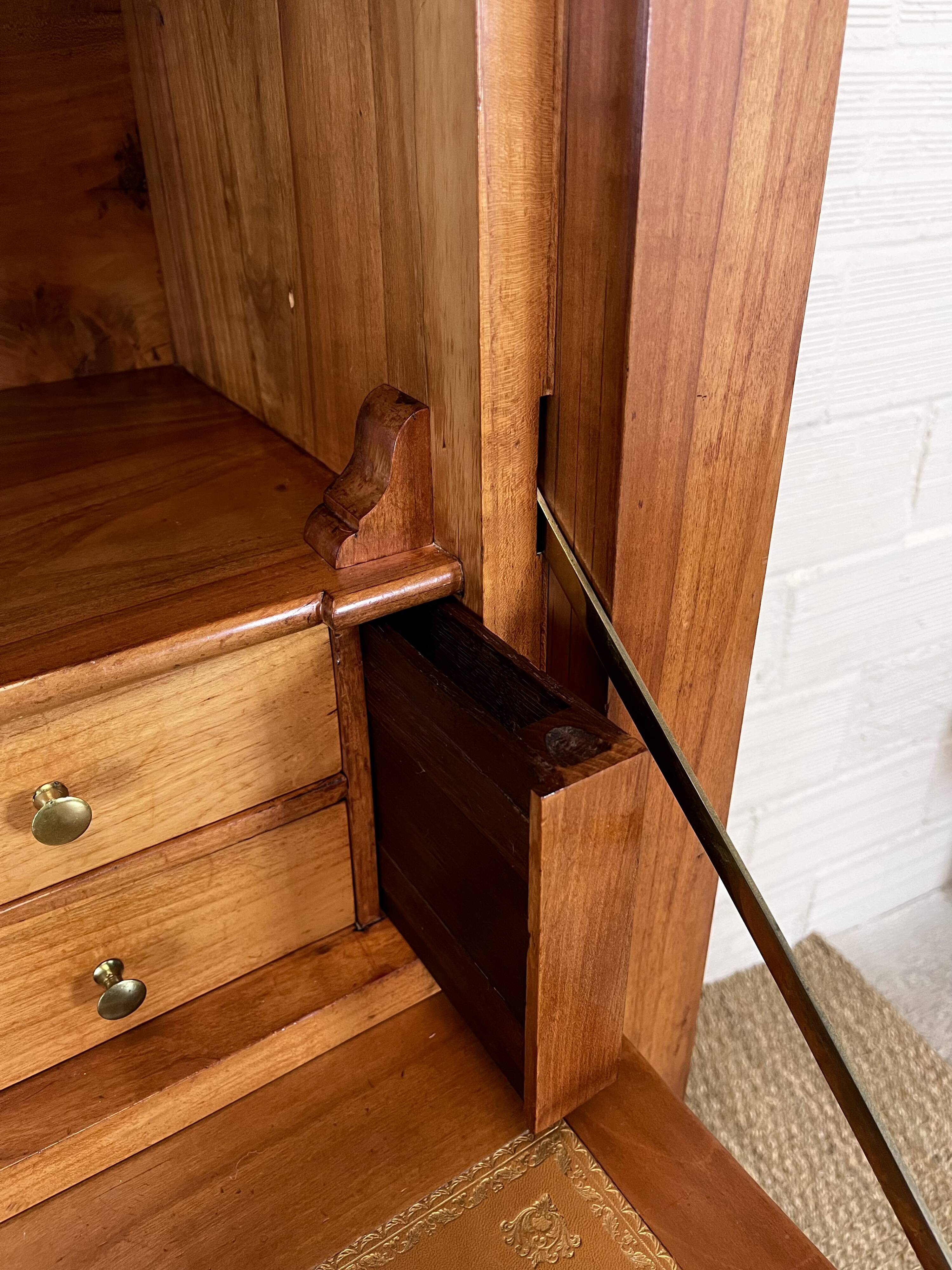 Directory secretary in solid cherry wood