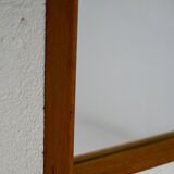 Vintage Scandinavian mirror with wooden frame