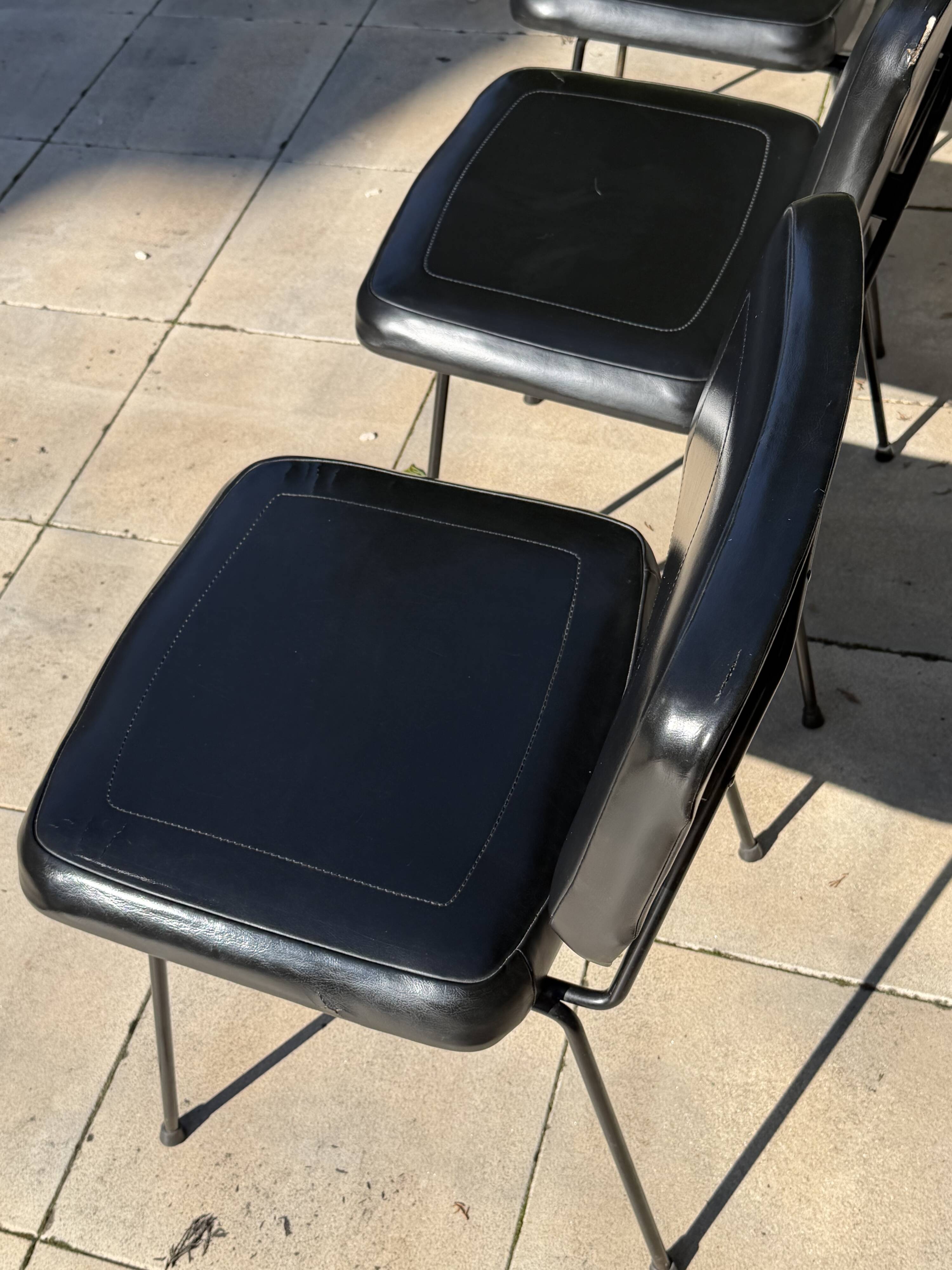 Set of 3 Pierre Paulin CM 196 chairs – Thonet – 1960s – vintage design