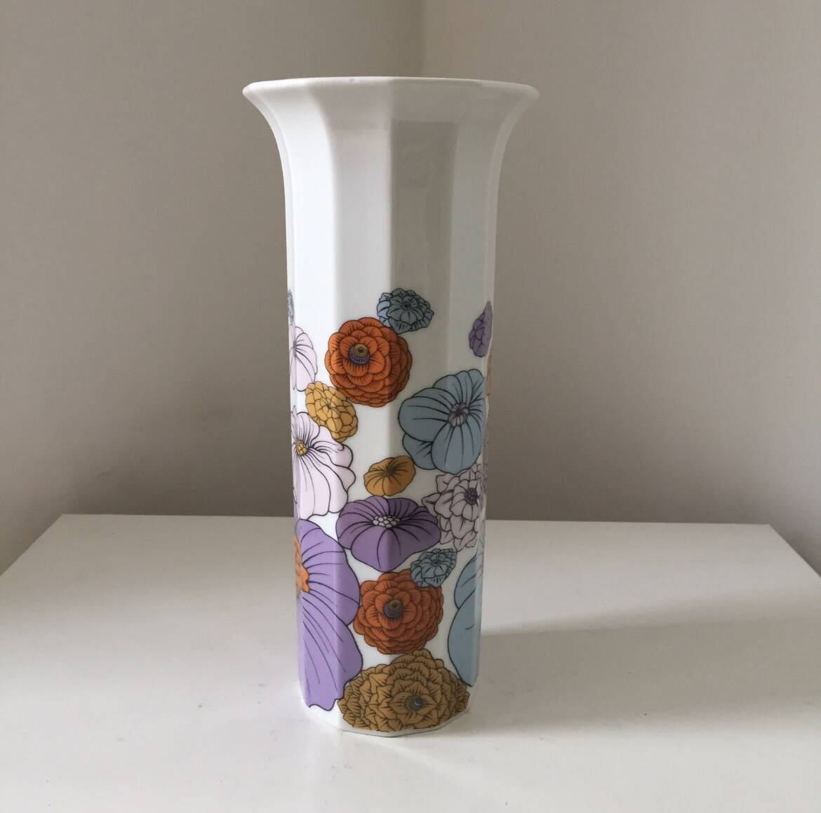 Vintage polygon vase Rosenthal Alain le Foll design Tapio Wirkkala