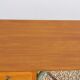 Small vintage desk with 3 drawers in lacquered tube and wood