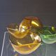 Set of 4 coloured glass bowls / ramekins from Duralex in very good condition.
