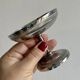 Lot de 6 coupes à dessert vintage en inox