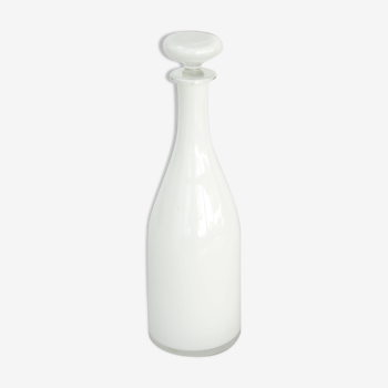 Opaline lined glass bottle