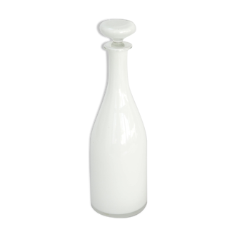 Opaline lined glass bottle