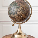 Brass earth globe - 1950