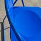 Ensemble de 3 chaises pliantes vintage TED IKEA bleues des années 1980 Nield Gammelgaard.