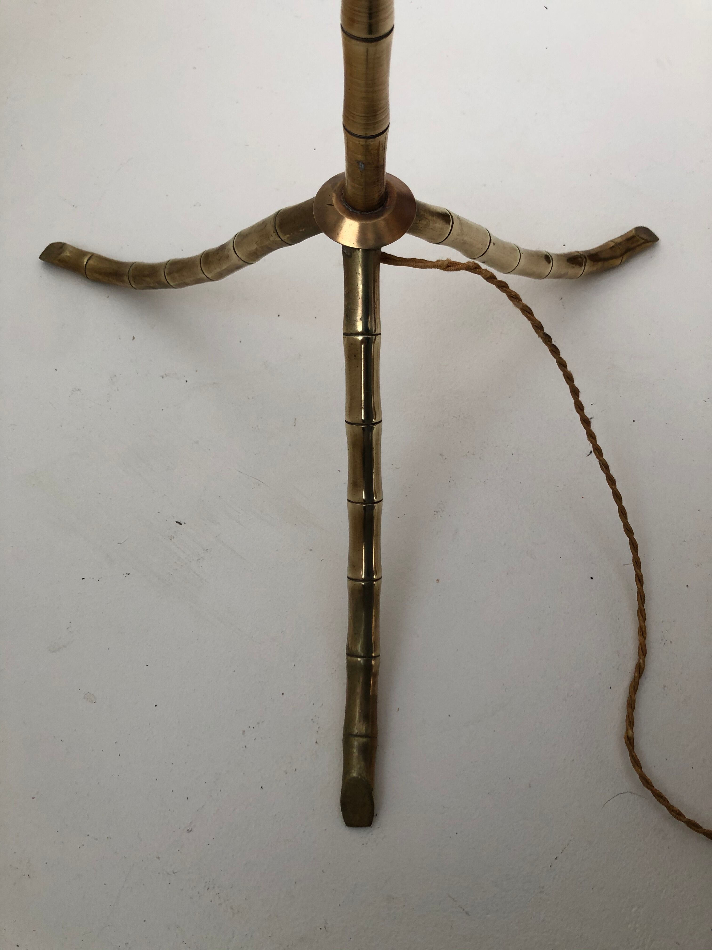 Lampadaire bronze modèle bambou