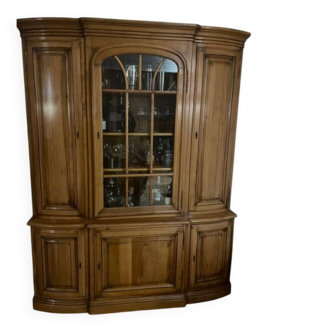 Library in solid cherry wood – back in native wood