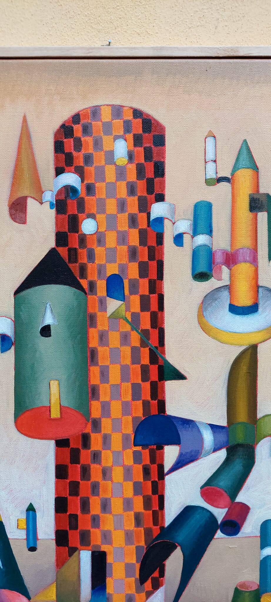 Peinture abstraite franco balleri 2008 huile sur toile