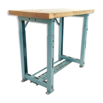 Industrial engineers machinists desk table bench vintage mid century