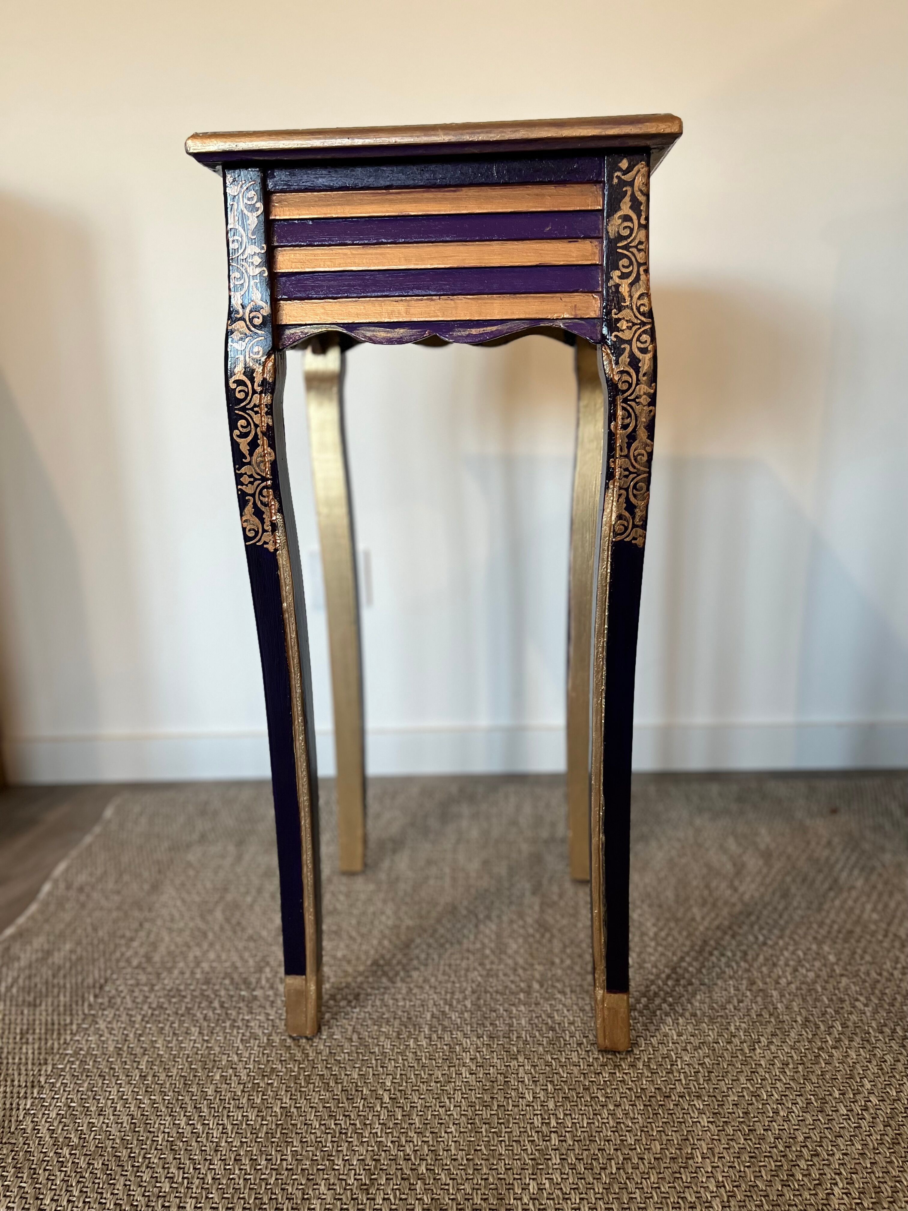 Butterfly wood console