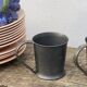 Pair of brutalist pewter cups signed