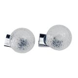 Pair of DusselPlastic wall lamps Germany, 1980s