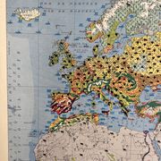 Carte agricole ancienne Ancien Continent — Végétation, Cultures, Éleva