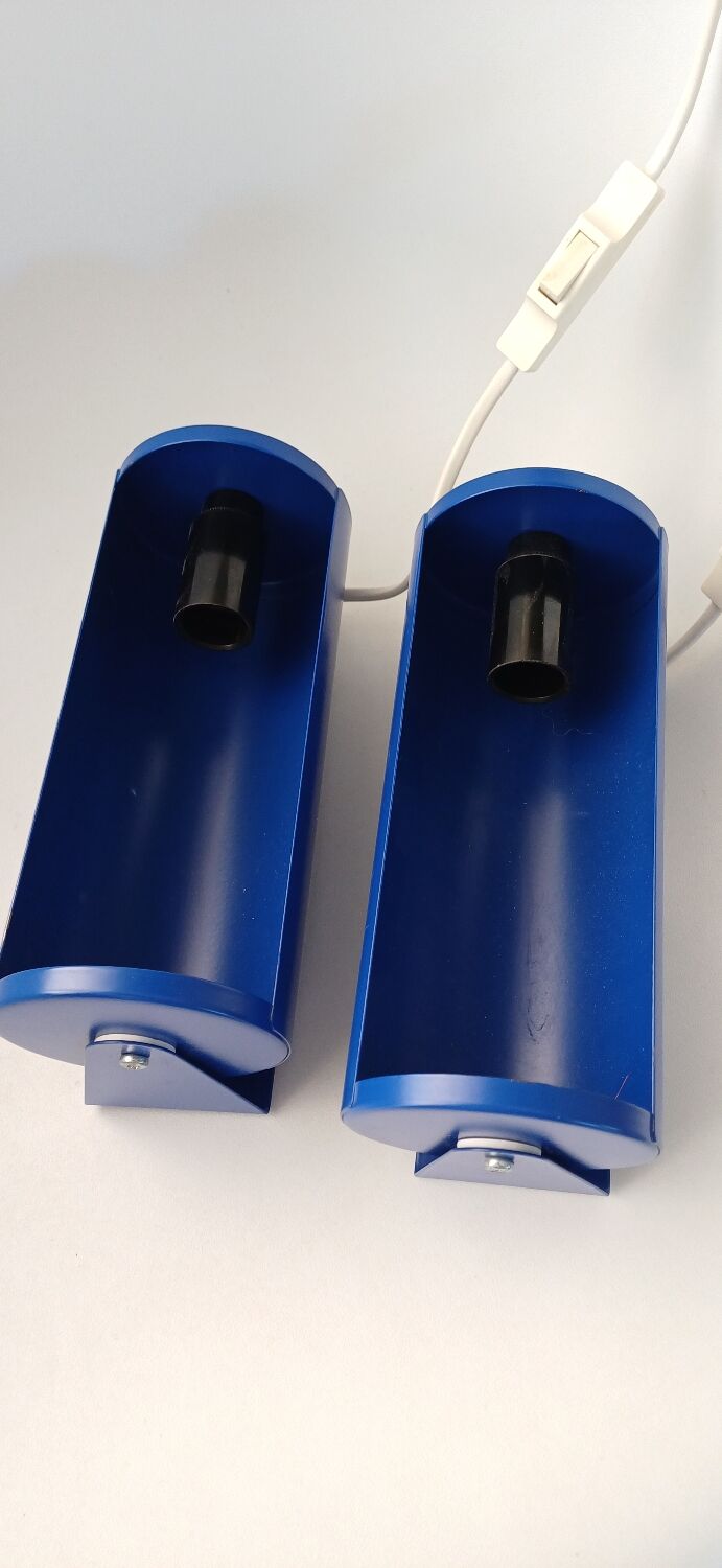 Memphis style vintage wall sconces from Ikea.