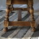 Table basse campagnarde western chêne vintage
