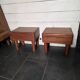Pair of Scandinavian teak bedside tables from the 1960s.