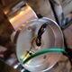Pair of 70s chrome metal wall lights