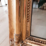 Old mirror in gilded wood Louis XVI style, 97 x 84 cm