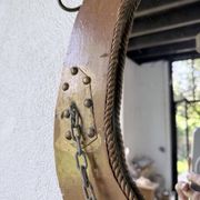 Brutalist handcrafted mirror "horse"