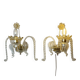 Pair of Murano Sconces in the style of Barovier & Toso, 1980s