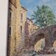 Christian Xapella (1927-2021) - Oil on canvas - Landscape with a bridge, near Carcassonne